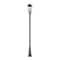 Z-Lite Gannon 3 Light Outdoor Post Mounted Fixture, 10in. W x 120.75in. H, Black 5008PHBR-519P-BK - alternate 4